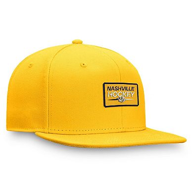 Men's Fanatics Branded  Gold Nashville Predators Authentic Pro Prime Snapback Hat