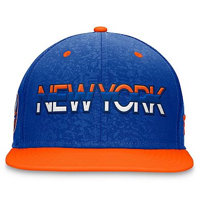 Men's Fanatics Branded  Royal/Orange New York Islanders Authentic Pro Rink Two-Tone Snapback Hat