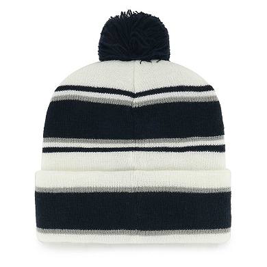 Youth '47 White Dallas Cowboys Stripling Cuffed Knit Hat with Pom