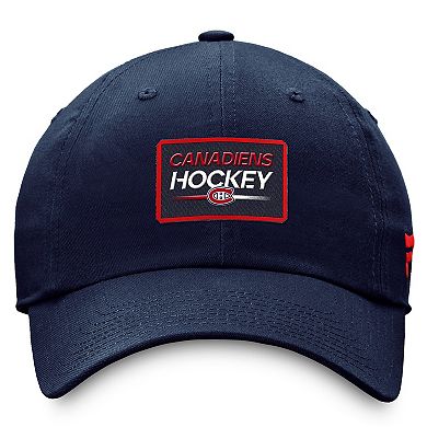 Men's Fanatics Branded  Navy Montreal Canadiens Authentic Pro Prime Adjustable Hat