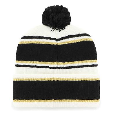 Youth '47 White New Orleans Saints Stripling Cuffed Knit Hat with Pom
