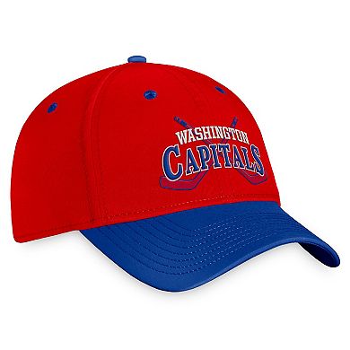 Men's Fanatics Branded Red/Blue Washington Capitals Heritage Vintage Flex Hat