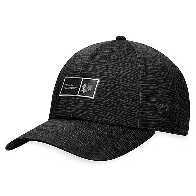 Men's Fanatics Branded  Black Chicago Blackhawks Authentic Pro Road Adjustable Hat