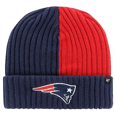 Men's '47 Navy New England Patriots Fracture Cuffed Knit Hat