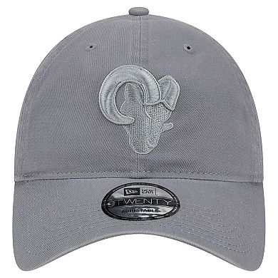 Men's New Era Gray Los Angeles Rams Color Pack 9TWENTY Adjustable Hat