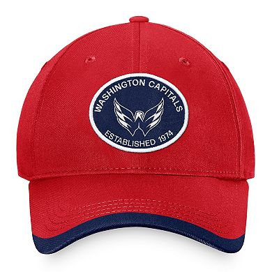 Men's Fanatics Branded Red Washington Capitals Fundamental Adjustable Hat