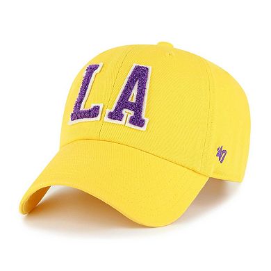 Men's '47 Gold Los Angeles Lakers Hand Off Clean Up Adjustable Hat