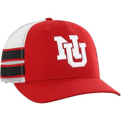 Men's '47 Scarlet Nebraska Huskers Straight Eight Adjustable Trucker Hat