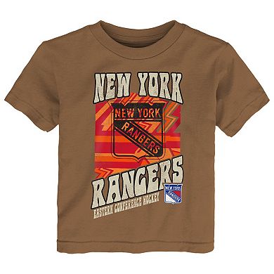 Toddler Brown New York Rangers Hip to the Game T-Shirt