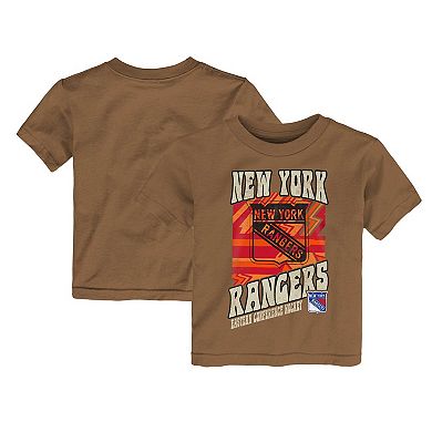 Toddler Brown New York Rangers Hip to the Game T-Shirt