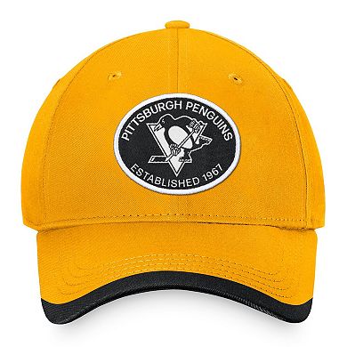 Men's Fanatics Branded Gold Pittsburgh Penguins Fundamental Adjustable Hat