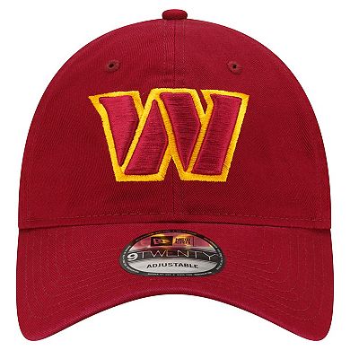 Men's New Era  Burgundy Washington Commanders Distinct 9TWENTY Adjustable Hat