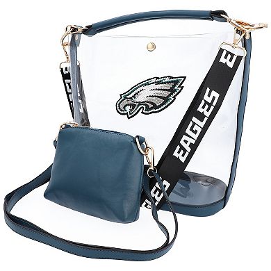 Cuce Philadelphia Eagles Rhinestone Clear Purse