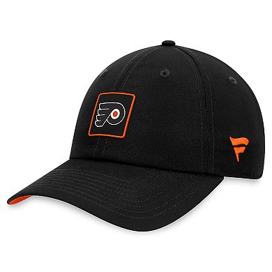 Men's Fanatics Branded  Black Philadelphia Flyers Authentic Pro Rink Adjustable Hat