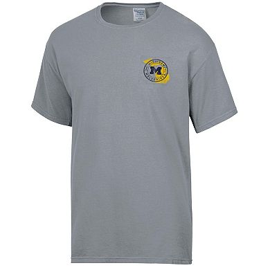 Men's Comfort Wash  Graphite Michigan Wolverines STATEment T-Shirt