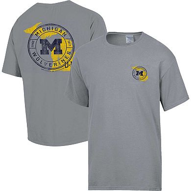 Men's Comfort Wash  Graphite Michigan Wolverines STATEment T-Shirt