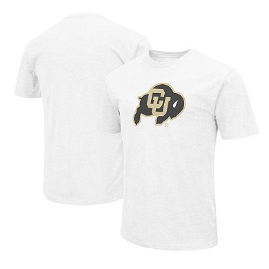 Men's Colosseum White Colorado Buffaloes Primary Logo T-Shirt