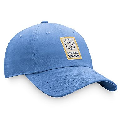 Women's Fanatics Branded Light Blue Pittsburgh Penguins Heritage Vintage Adjustable Hat