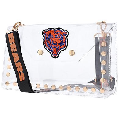 Cuce Chicago Bears Crystal Clear Envelope Crossbody Bag