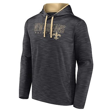 Men's Fanatics Branded Heather Charcoal New Orleans Saints Hook and Ladder Pullover Hoodie