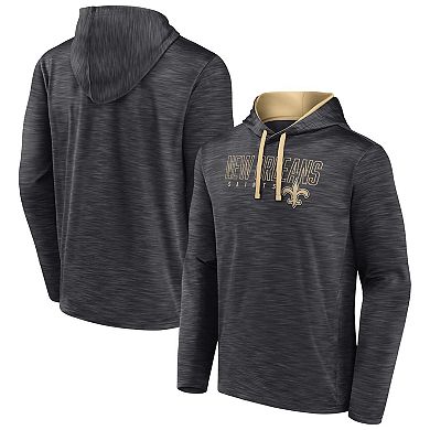 Men's Fanatics Branded Heather Charcoal New Orleans Saints Hook and Ladder Pullover Hoodie