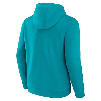 Men's Fanatics Branded Aqua Miami Dolphins Primary Logo Fleece Pullover Hoodie