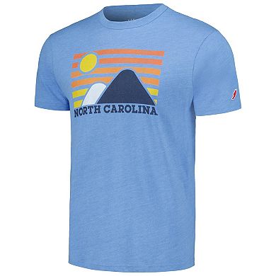 Men's League Collegiate Wear Carolina Blue North Carolina Tar Heels Hyper Local Victory Falls Tri-Blend T-Shirt