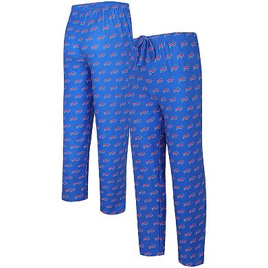 Men's Concepts Sport Royal Buffalo Bills Gauge Allover Print Knit Sleep Pants