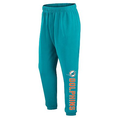 Men's Fanatics Branded Aqua Miami Dolphins Big & Tall Wordmark Lounge Pants