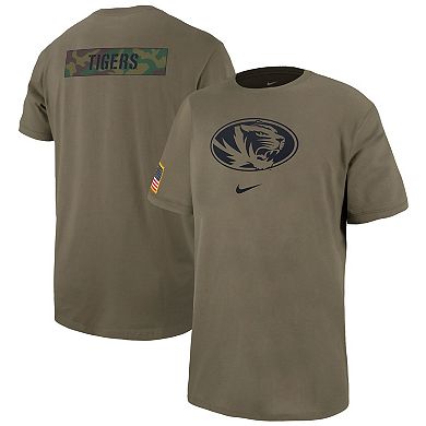Men's Nike  Olive Missouri Tigers Military Pack T-Shirt