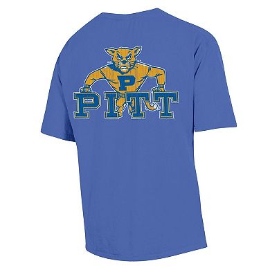 Men's Comfort Wash Royal Pitt Panthers Vintage Logo T-Shirt