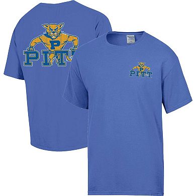 Men's Comfort Wash Royal Pitt Panthers Vintage Logo T-Shirt