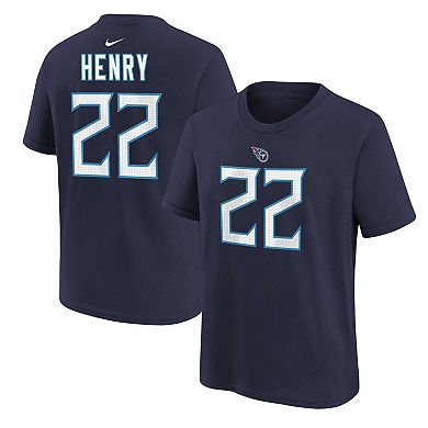 Youth Nike Derrick Henry Navy Tennessee Titans Player Name & Number T-Shirt