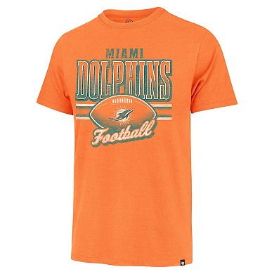 Men's '47 Orange Miami Dolphins Last Call Franklin T-Shirt