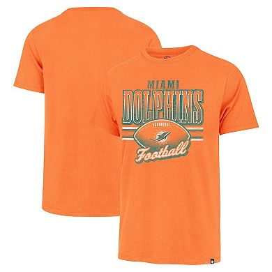 Men's '47 Orange Miami Dolphins Last Call Franklin T-Shirt