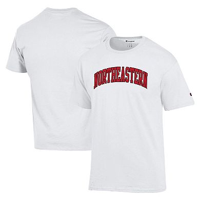 Men's Champion White Northeastern Huskies T-Shirt