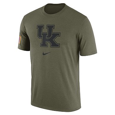 Men's Nike  Olive Kentucky Wildcats Military Pack T-Shirt