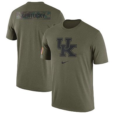 Men's Nike  Olive Kentucky Wildcats Military Pack T-Shirt