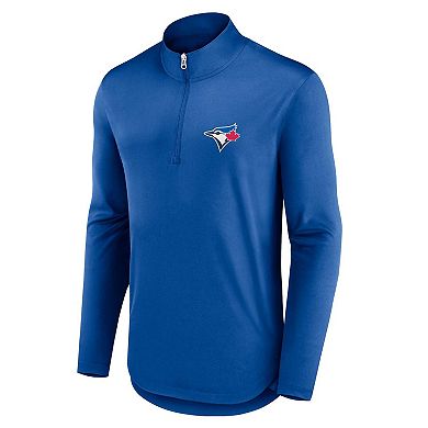 Men's Fanatics Branded Royal Toronto Blue Jays Quarterback Quarter-Zip Top