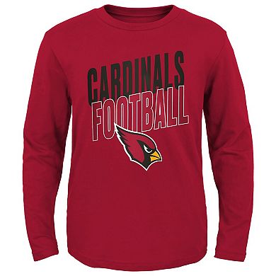 Youth Cardinal Arizona Cardinals Showtime Long Sleeve T-Shirt