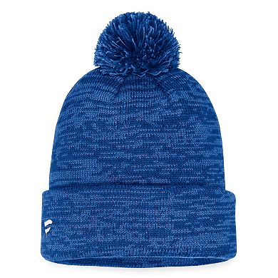 Men's Fanatics Branded Royal New York Islanders Fundamental Cuffed Knit Hat with Pom