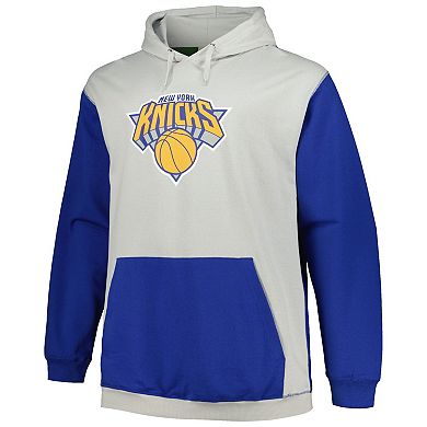 Men's Fanatics Branded  Blue/Silver New York Knicks Big & Tall Primary Arctic Pullover Hoodie