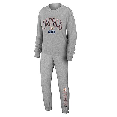 Women's WEAR by Erin Andrews Gray Houston Astros  Knitted Lounge Set