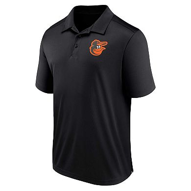 Men's Fanatics Branded Black Baltimore Orioles Logo Polo