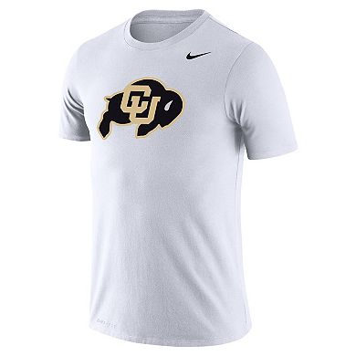 Men's Nike White Colorado Buffaloes School Logo Legend Performance T-Shirt