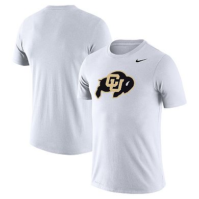 Men's Nike White Colorado Buffaloes School Logo Legend Performance T-Shirt