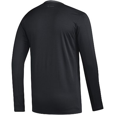 Men's adidas Black Vegas Golden Knights AEROREADYÂ® Long Sleeve T-Shirt