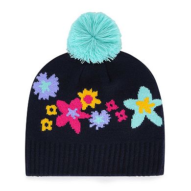 Girls Youth '47 Navy Dallas Cowboys Buttercup Knit Beanie with Pom