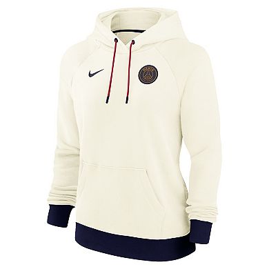 Women's Nike Cream Paris Saint-Germain Essential Raglan Pullover Hoodie