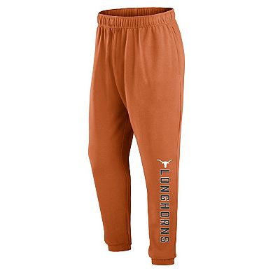 Men's Fanatics Branded Texas Orange Texas Longhorns Chop Block Fleece Sweatpants